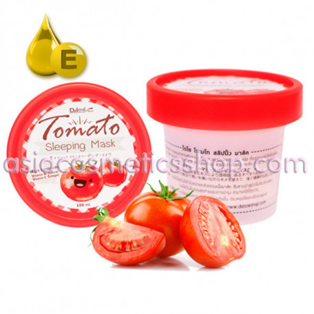 Daiso Ночная маска с томатом и витамином Е, 100 мл