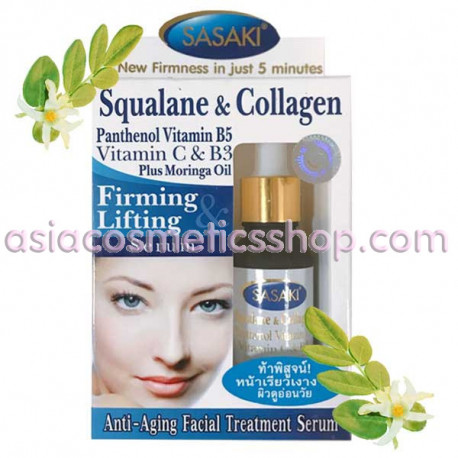 Sasaki Firming Lifting Serum with Squalane & Collagen, 15 ml