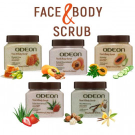 ODEON Face & Body Scrub for Soft, Healthy & Glowing Skin, 300 ml
