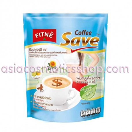 FITNE’ Coffee Save Weight Control with Safflower Extract and Garcinia Extract, 40 g