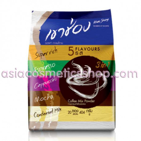Khao Shong Coffee Mix 3in1 Coffee Mix Powder 5 Flavours  400 g/ 20 pcs