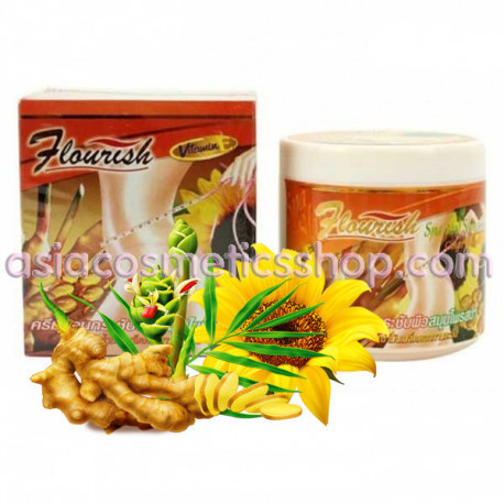 Flourish Spa Slim Herbal Hot Cream Ginger & Simflower Oil, 500 ml
