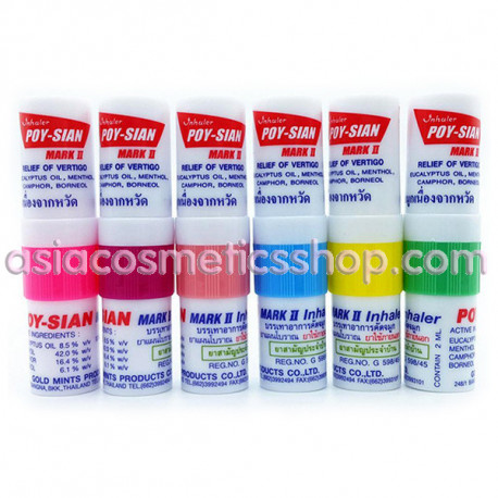 Poy-Sian Herbal inhaler for colds and dizziness, 6 pcs