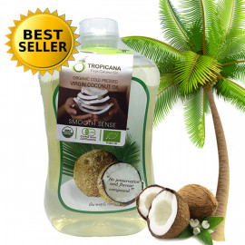 Tropicana Coconut oil is 100% cold pressed, 1000 ml