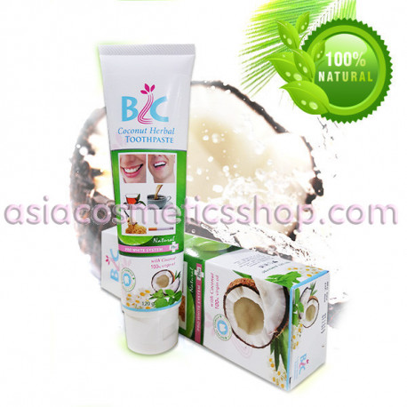 BLC Coconut Herbal Toothpaste 100% Natural Coconut Oil Extraction